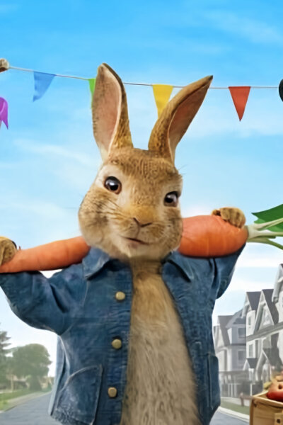 Králíček Petr bere do zaječích