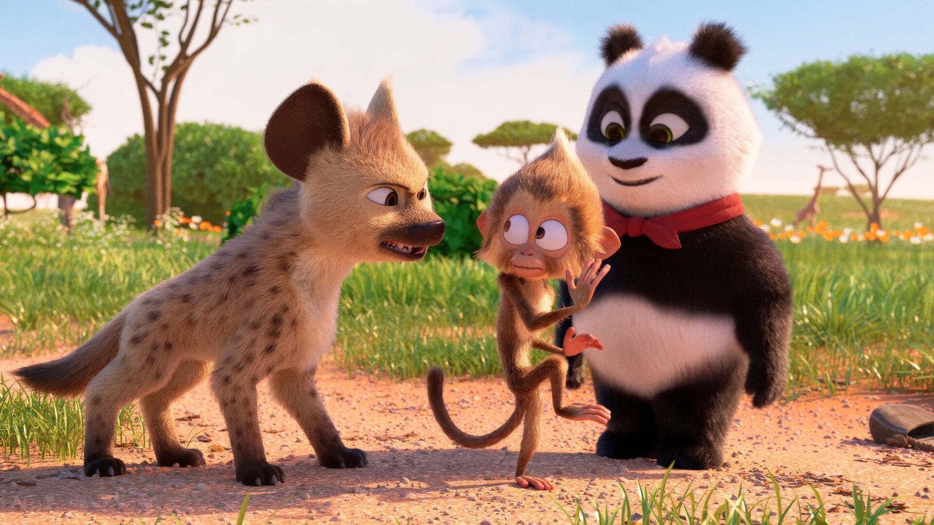 Medvídek panda v Africe