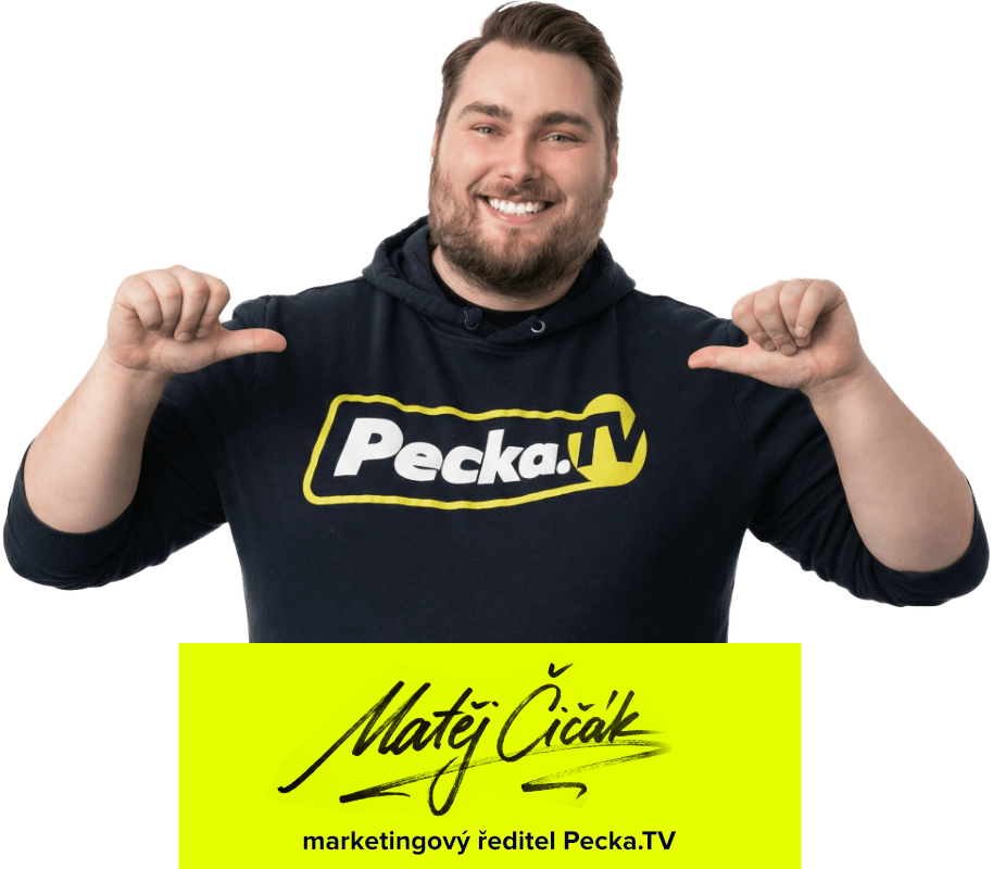 Matěj Čičák - marketingový ředitel Pecka.TV