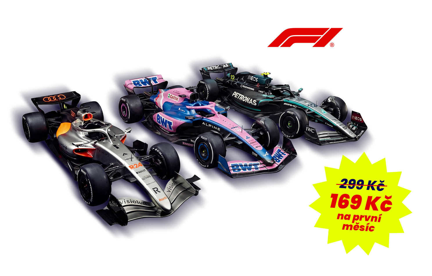 Formule 1 na Nova Sport za 169 Kč na první měsíc